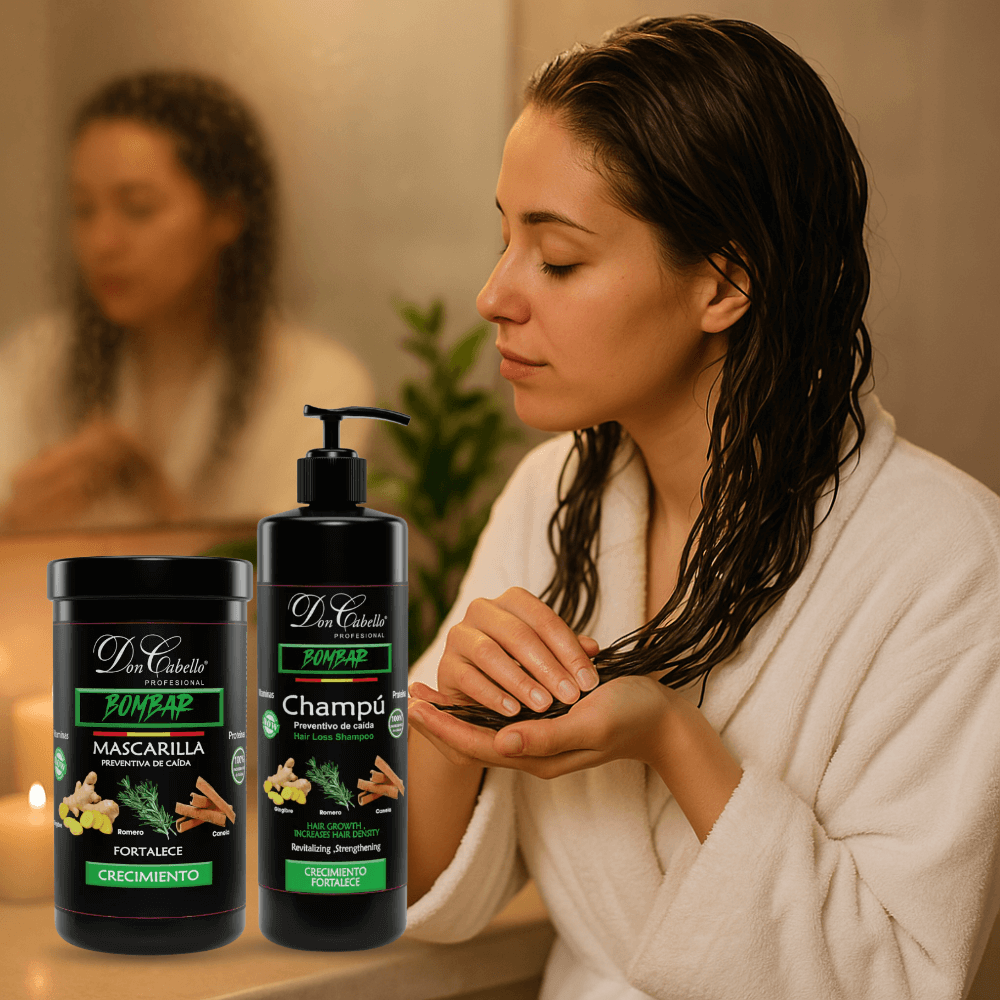 Don Cabello pack capilar fortalecedor con champú y mascarilla bombar 2x1000 ml