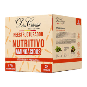 Caja Don Cabello Reestructurador Nutritivo con Aminoácidos, 36 ampollas de 15 ml