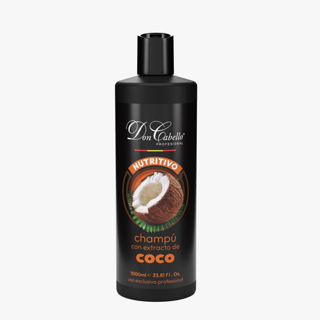 Don Cabello Champú Nutritivo de Coco y Aloe Vera 1000 ml Sin Siliconas