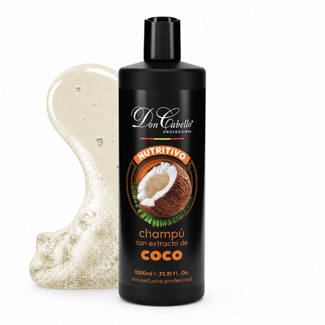 Don Cabello Champú Nutritivo de Coco y Aloe Vera 1000 ml Sin Siliconas