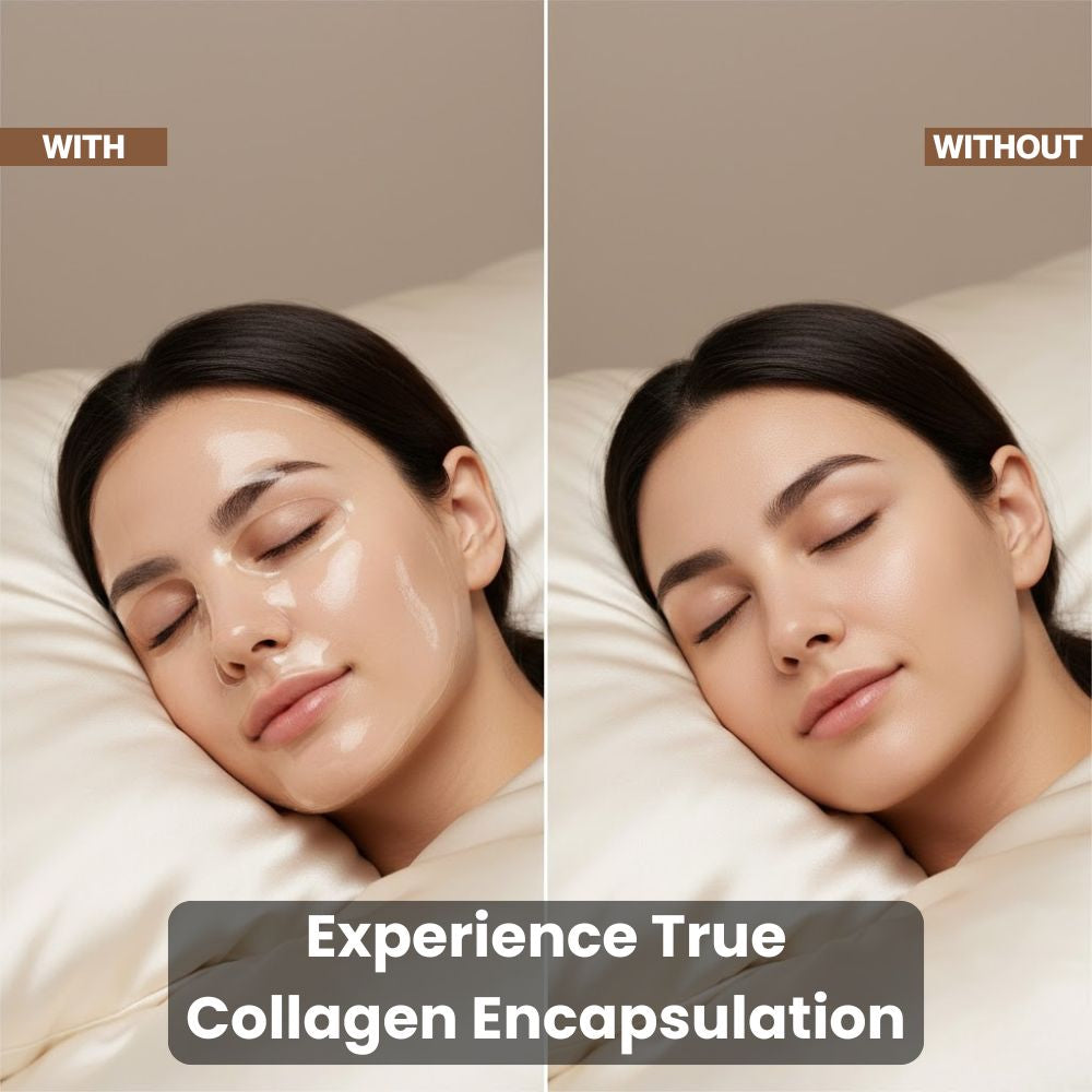 Mascarilla nocturna MEDICUBE Collagen Night Wrapping Mask con colágeno hidrolizado, ácido hialurónico y extracto de agave para hidratación profunda, suavidad y mejora de elasticidad (75 ml)