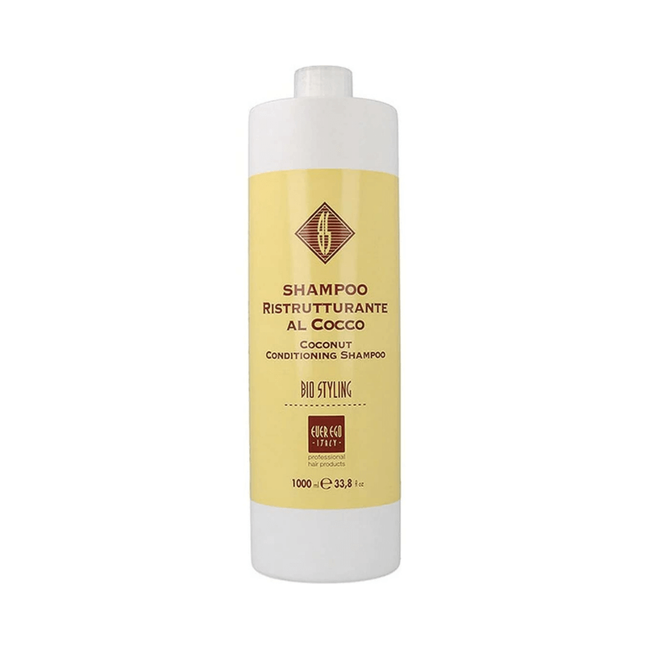 Ever Ego Italy Bio Styling Champú de Coco 1000 ml – Nutrición, Hidratación y Reestructuración Capilar