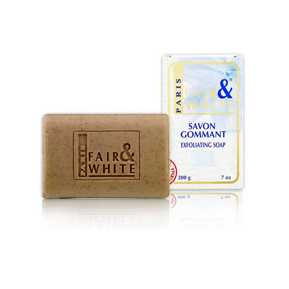 Fair & White Orignal Savon Gommant Exfoliating Soap - 200g / 7oz - Cosmetics Afro Latino