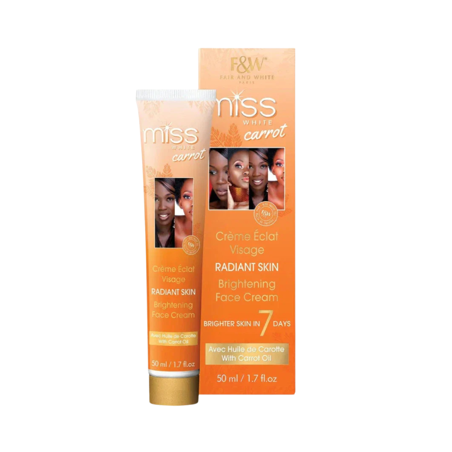 Fair & White - Miss White Carrot Brightening Face Cream - 50 Ml - Cosmetics Afro Latino