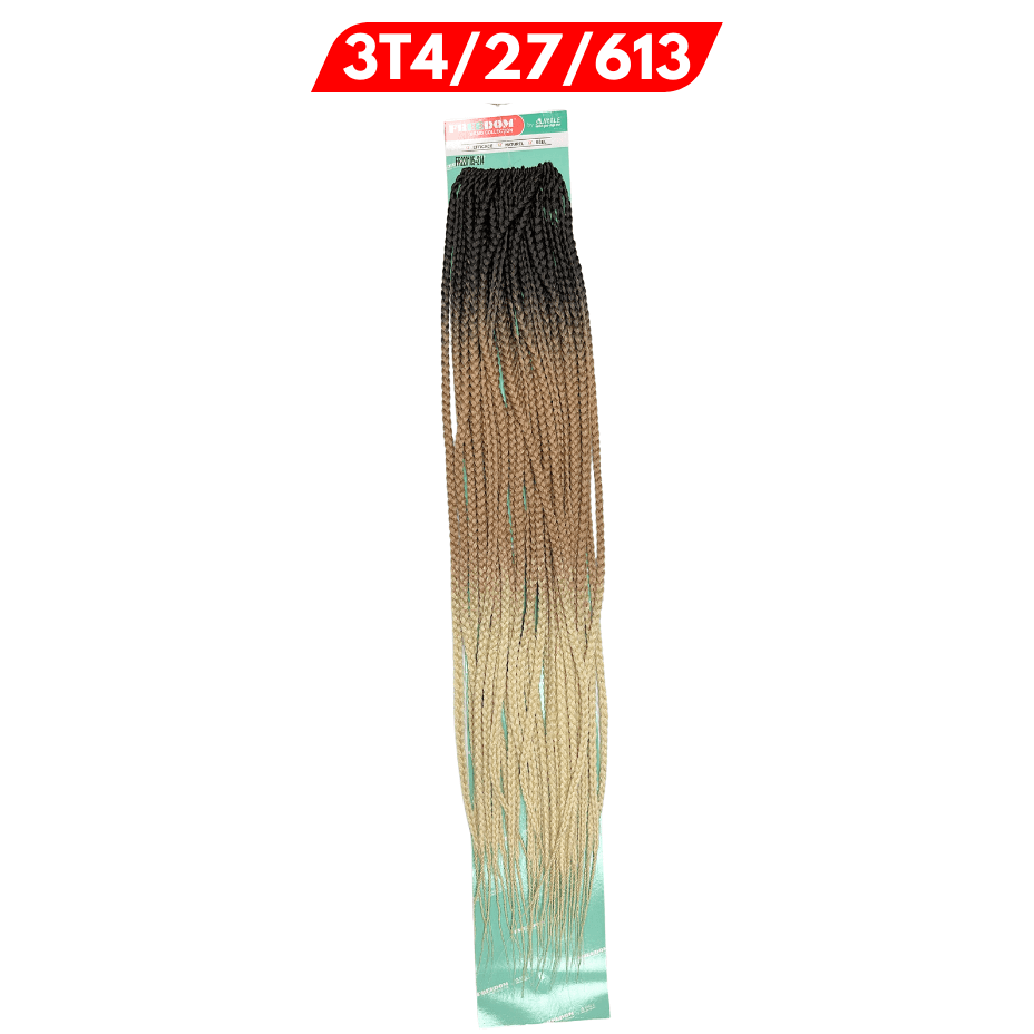 Freedom Crochet - Cro Medium Box Braid - Color 3T4/27/613 - 30"