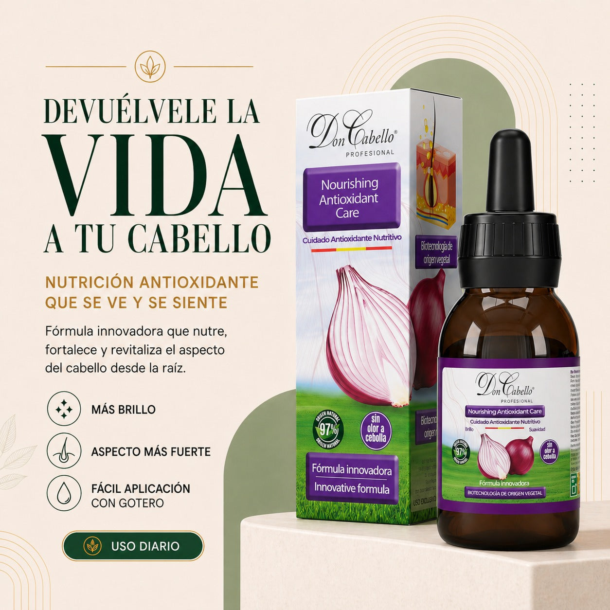Don Cabello - Onion Repair Serum - 125 Ml 