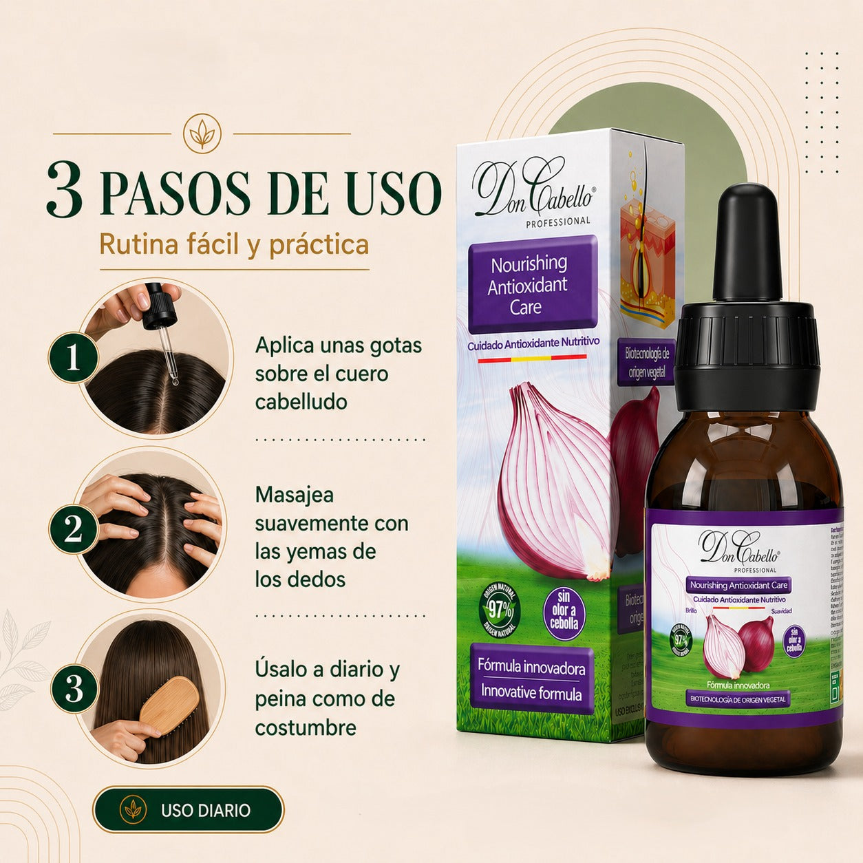 Don Cabello - Onion Repair Serum - 125 Ml 