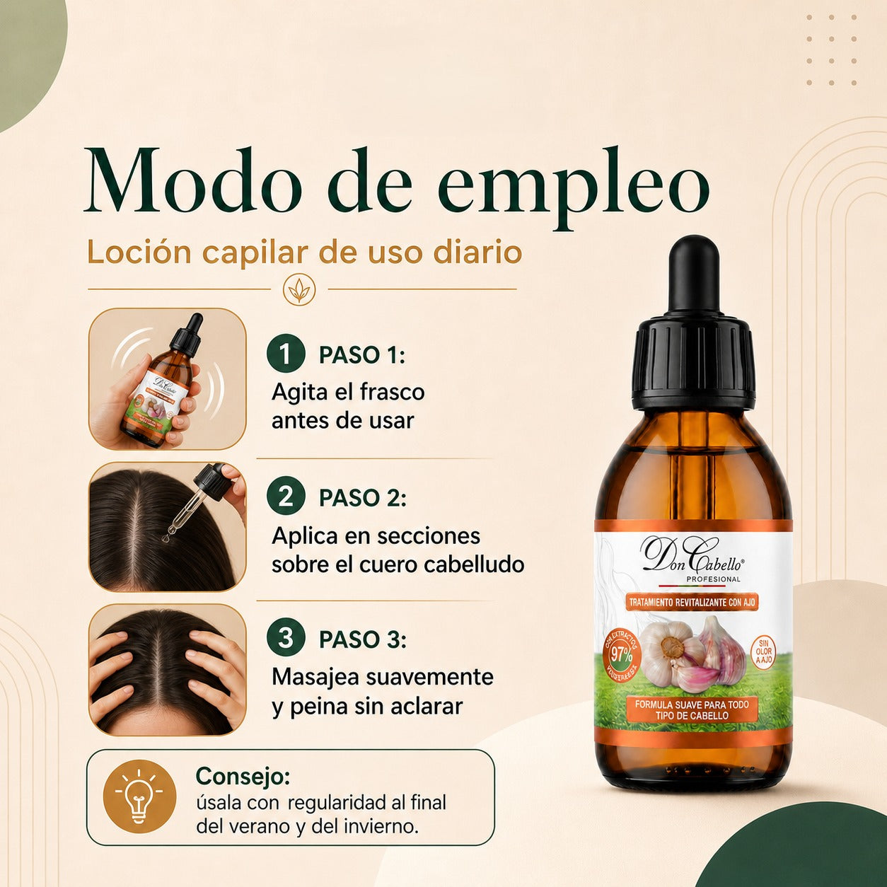 Don Cabello - Loción Fortalecedor De Cabello - 125 Ml