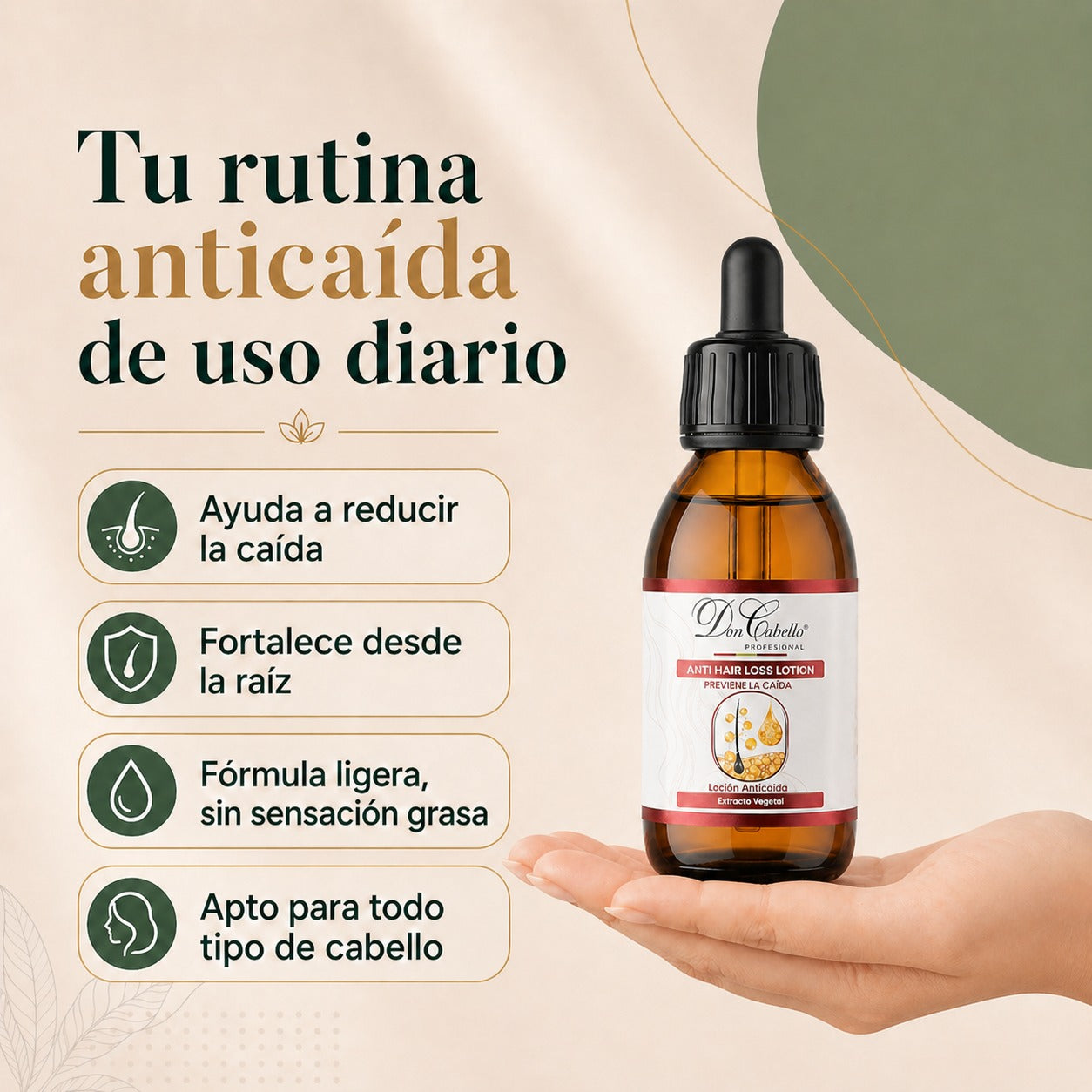 Don Cabello - Loción Biológica, Tratamiento Capilar Anticaída - 125ml