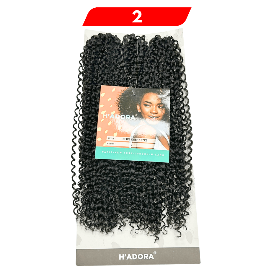 H'adora - Olive Deep  - Color 2 - 18 " X 3 - Cosmetics Afro Latino