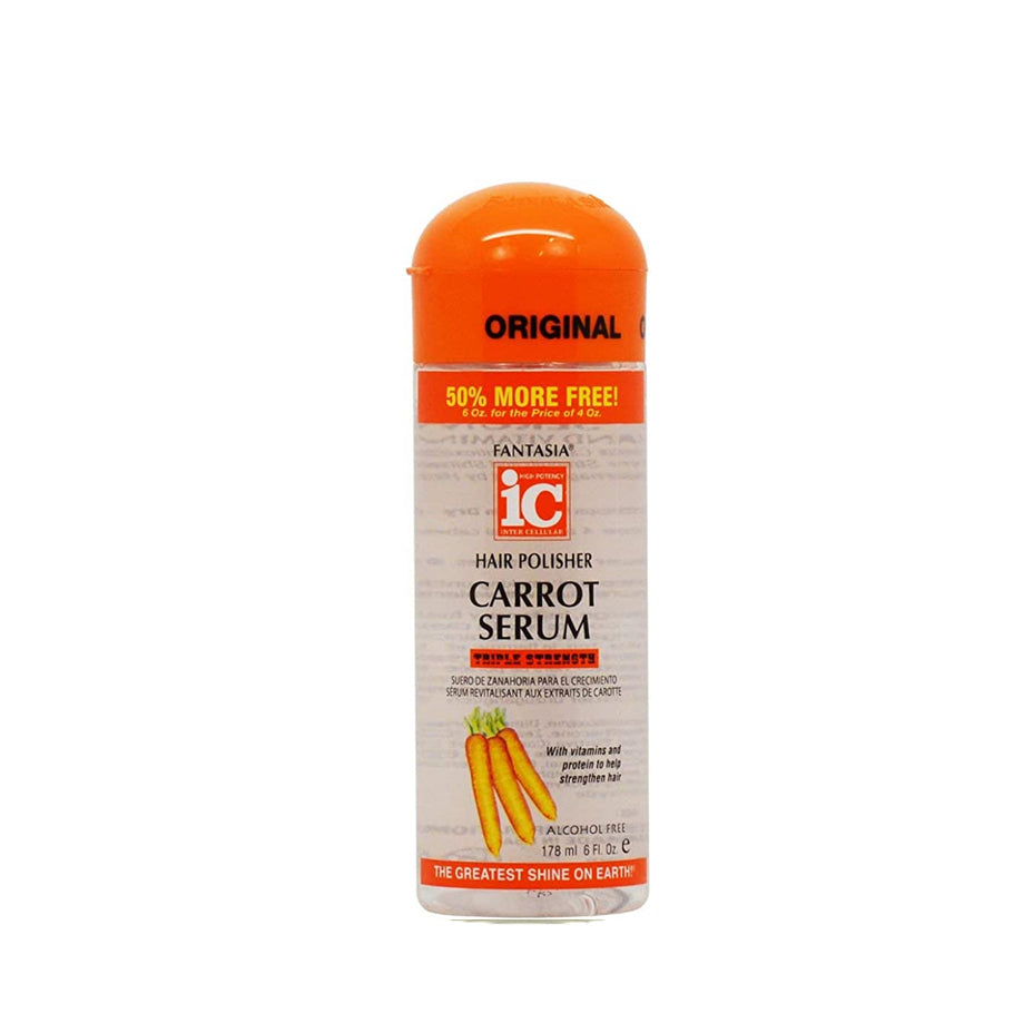 ic INTER CELLULAR - Hair Polisher - Carrot - Serum - 6 oz -178ml - Cosmetics Afro Latino
