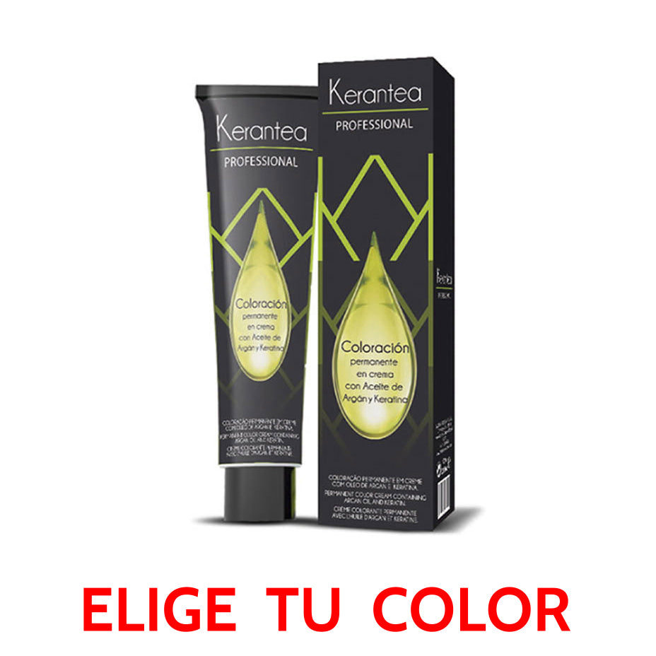 Kerantea Professional- Tinte en Crema Con Aceite De Árgan Y Keratina - 100 Ml