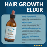 Loción Capilar Elixir Nature Organic Line con aceite esencial de ajo, ortiga y menta para fortalecer y refrescar el cuero cabelludo, mejorar el aspecto del cabello y aportar una sensación ligera 125 ml