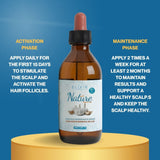 Loción Capilar Elixir Nature Organic Line con aceite esencial de ajo, ortiga y menta para fortalecer y refrescar el cuero cabelludo, mejorar el aspecto del cabello y aportar una sensación ligera 125 ml