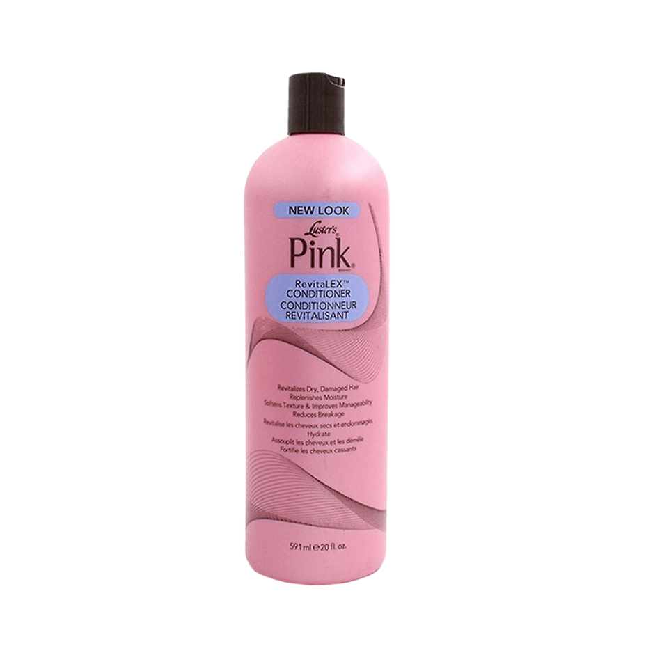 Après-shampoing Revitalex Pink Luster's 591ml - Démêlant à L'huile D'olive Pour Cheveux Secs/abîmés