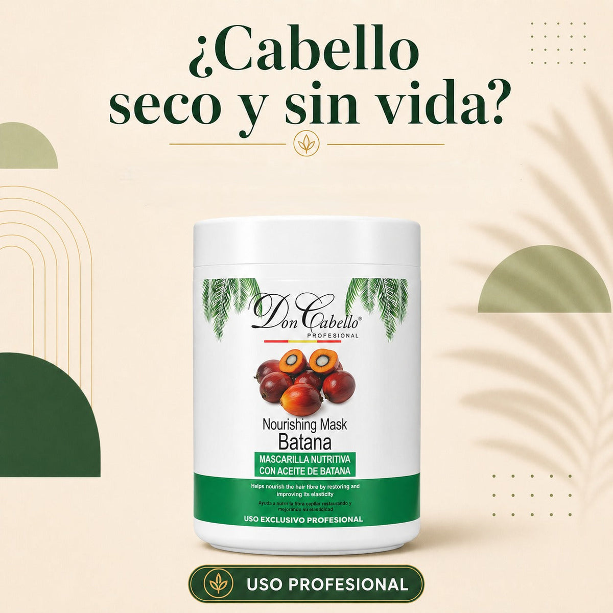 Don Cabello Mascarilla Capilar Nutritiva con Aceite de Batana 1000 ml