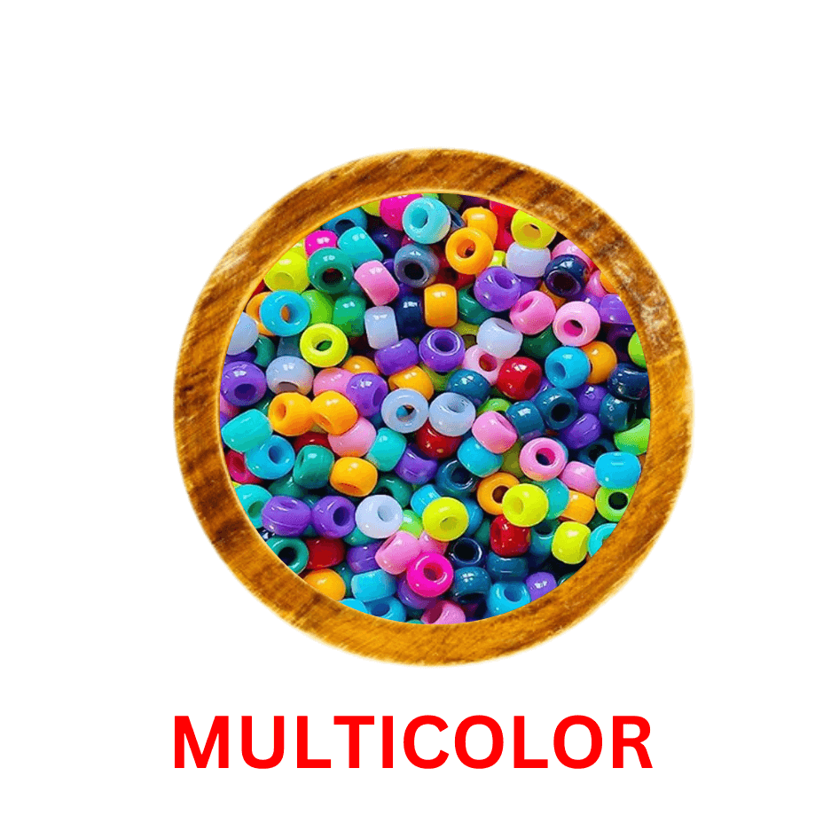 Bolas De Cuentas De Pelo De Colores