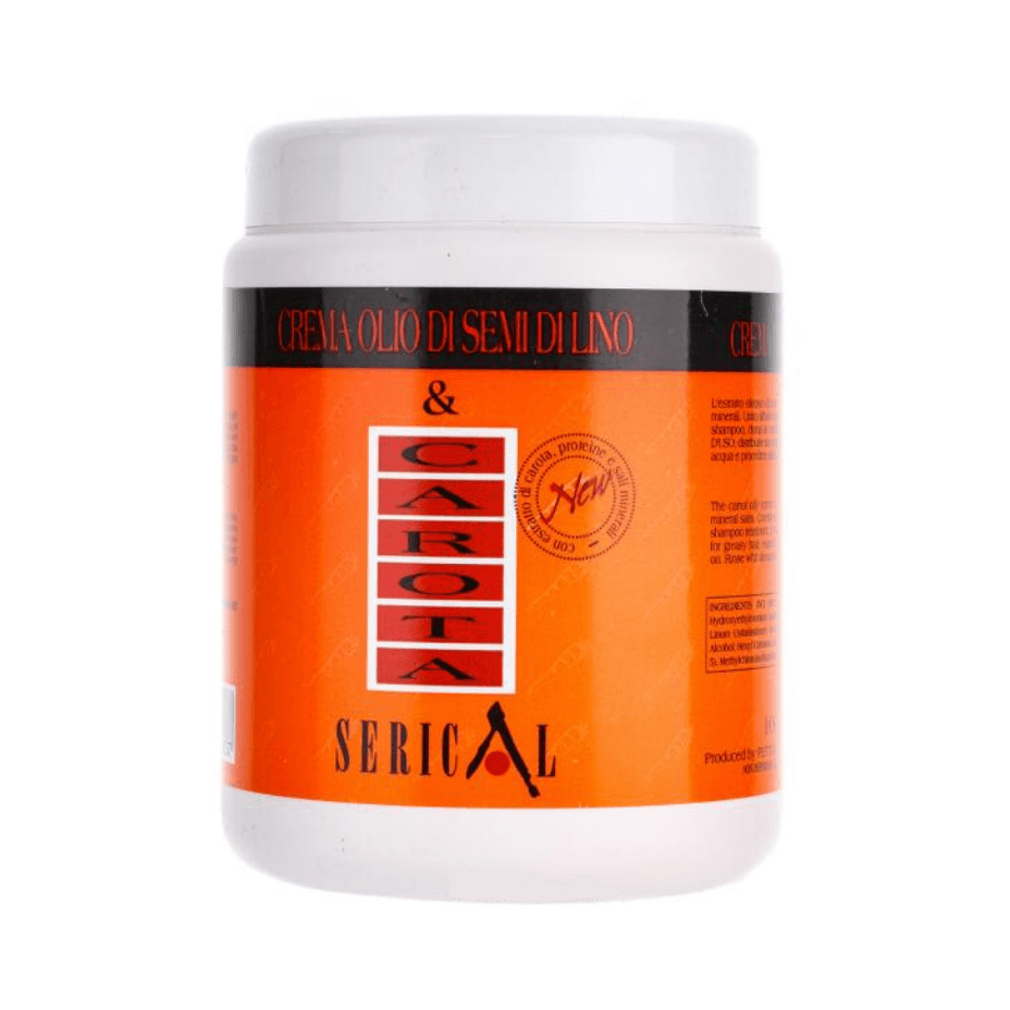 Mascarilla Cremosa para el Cabello con Zanahoria y Semillas de Lino – Pettenon Serical 1000 ml - Cosmetics Afro Latino