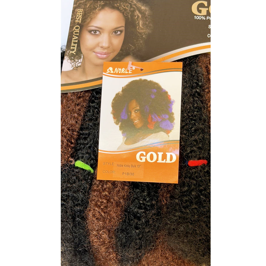 NOBlE - GOLD - NOBLE KINKY BULK 13" - Hair Extensions