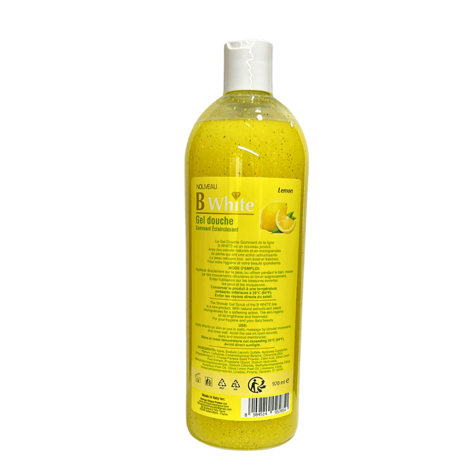 NEW - B WHITE - Lemon Shower Gel - 970 ML