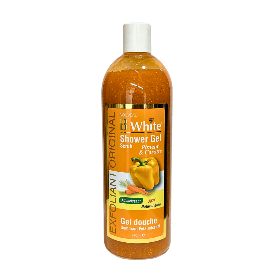 New - B White - Sweet Chili Peppers with Carrot Shower Gel - 970 Ml