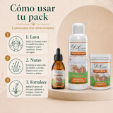 Pack Fortalecedor Intensivo Ajo – Cabello Débil (Champú + Mascarilla + Loción) Don Cabello