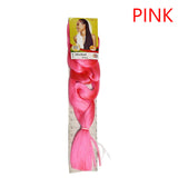 X-pression - Ultra Braid - Extensión De Pelo - Para Trenzar - 208 Cm - 165 G - De Un Solo Color - Cosmetics Afro Latino #PINK X-pression Hair Care