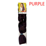 X-pression - Ultra Braid - Extensión De Pelo - Para Trenzar - 208 Cm - 165 G - De Un Solo Color - Cosmetics Afro Latino #PURPLE X-pression Hair Care