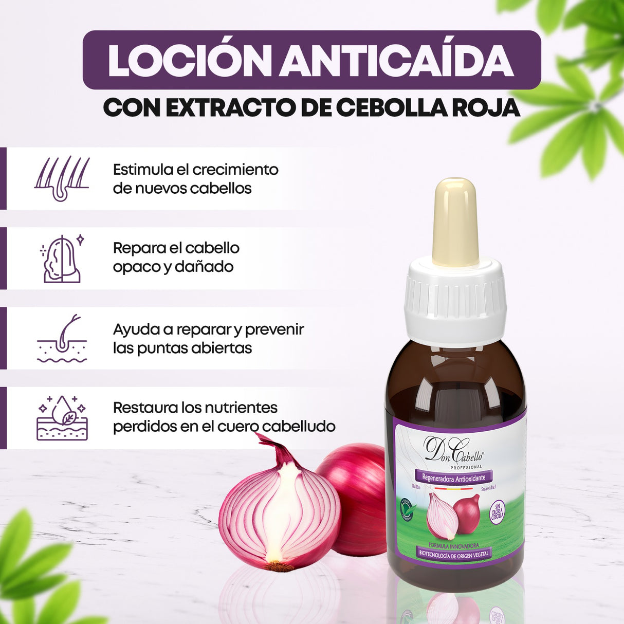 Pack Anticaída Con Extracto Cebolla Roja - Don Cabello