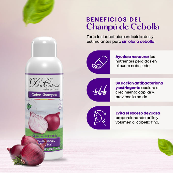 Anti-Hair Loss Pack With Red Onion Extract - Don Cabello