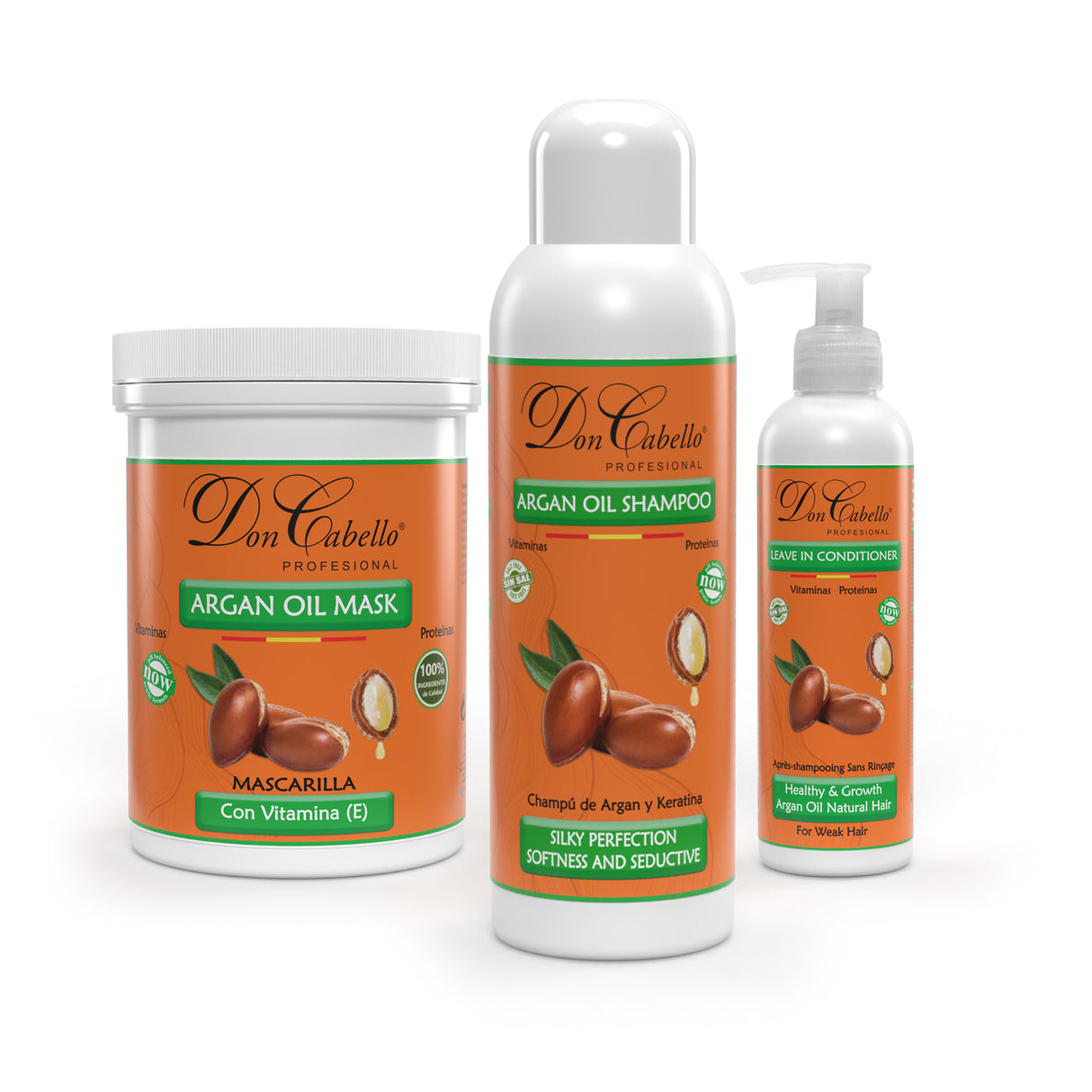 Intense Hydration Pack with Keratin and Argan Oil - Don Cabello