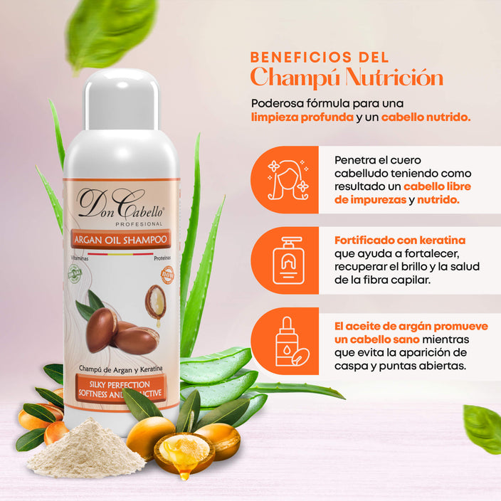 Intense Hydration Pack with Keratin and Argan Oil - Don Cabello