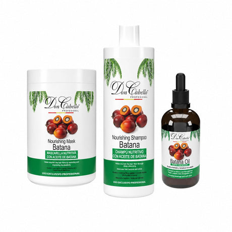 Pack Nutrición Profunda Batana – Cabello Extra Seco (Champú + Mascarilla + Aceite) Don Cabello