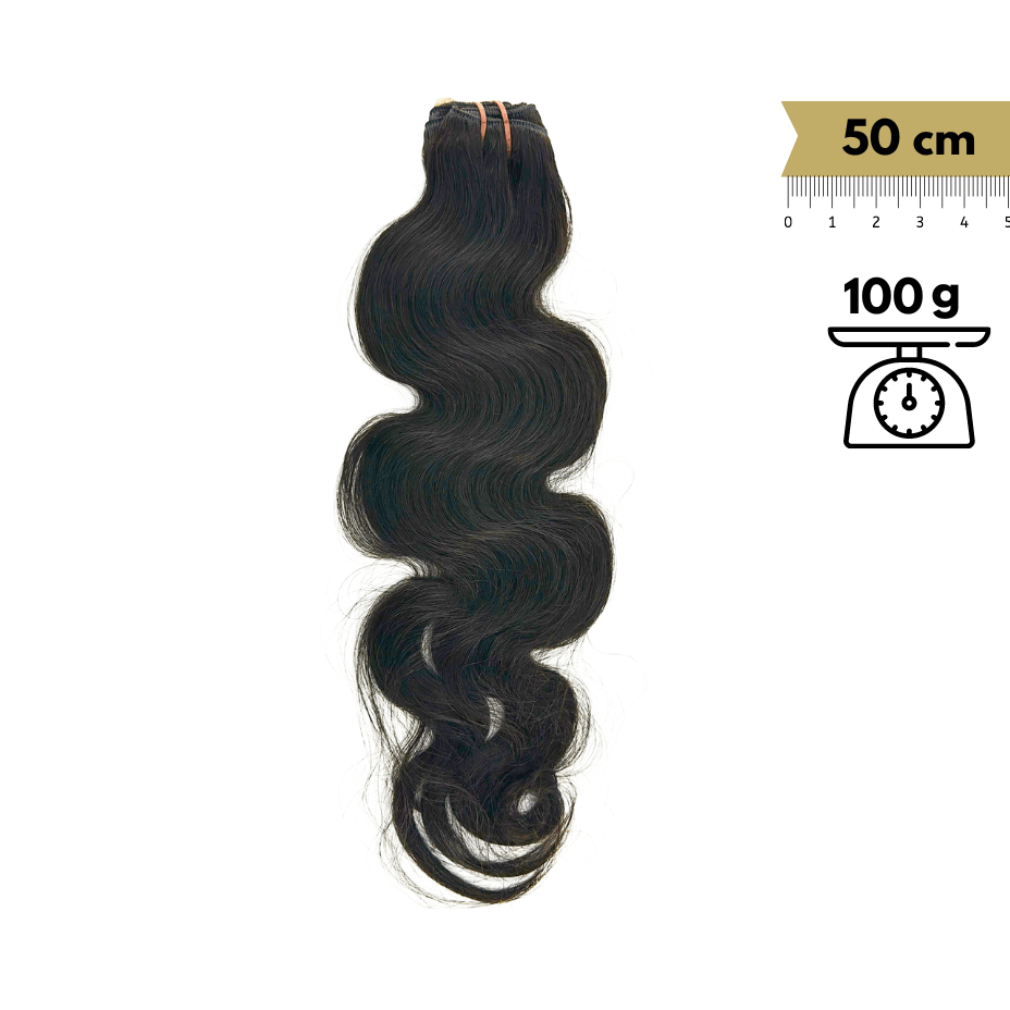 Pelo Cosido Ondulado Remy Virgin 20 Pulgada 50 cm