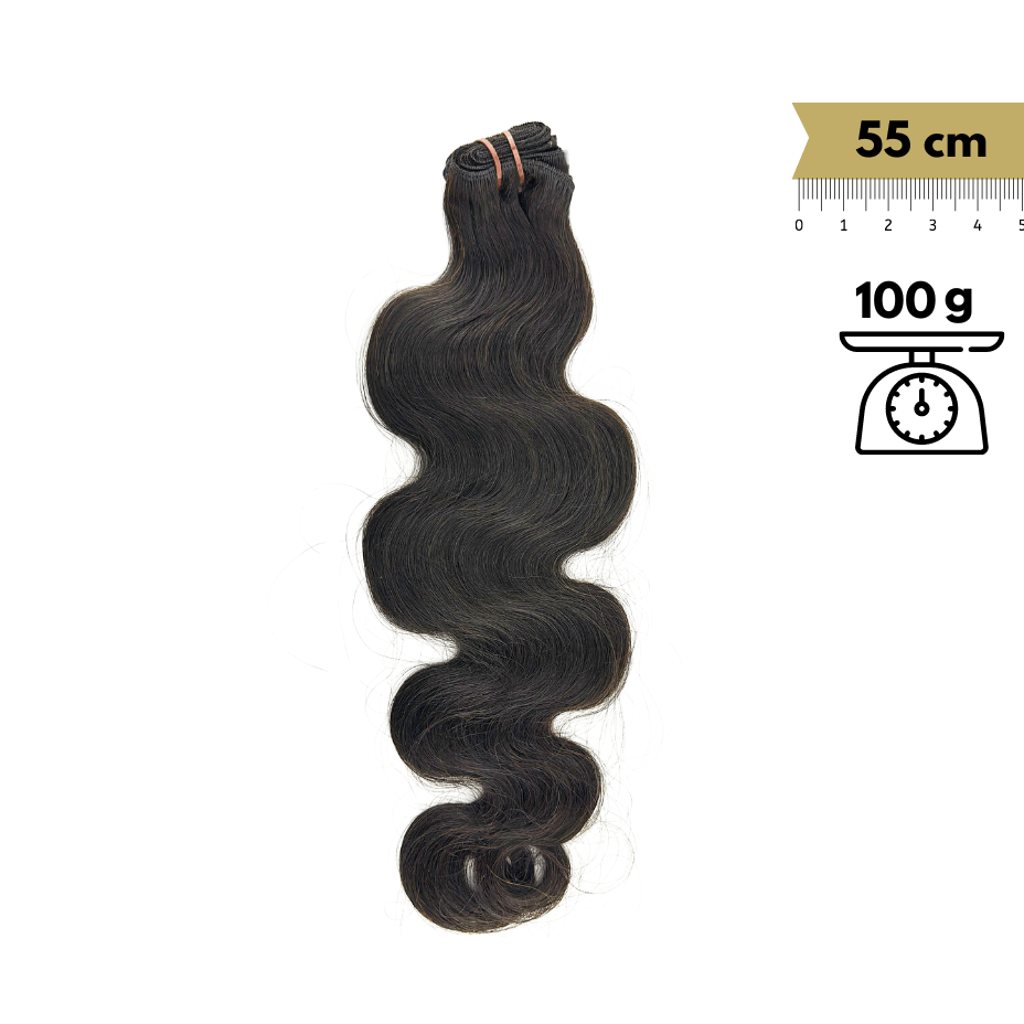 Wavy Sewn Remy Virgin Hair 22 Inch 55 cm