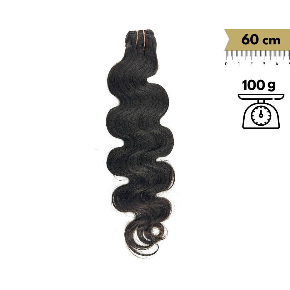 Wavy Sewn Remy Virgin Hair 24 Inch 60 cm