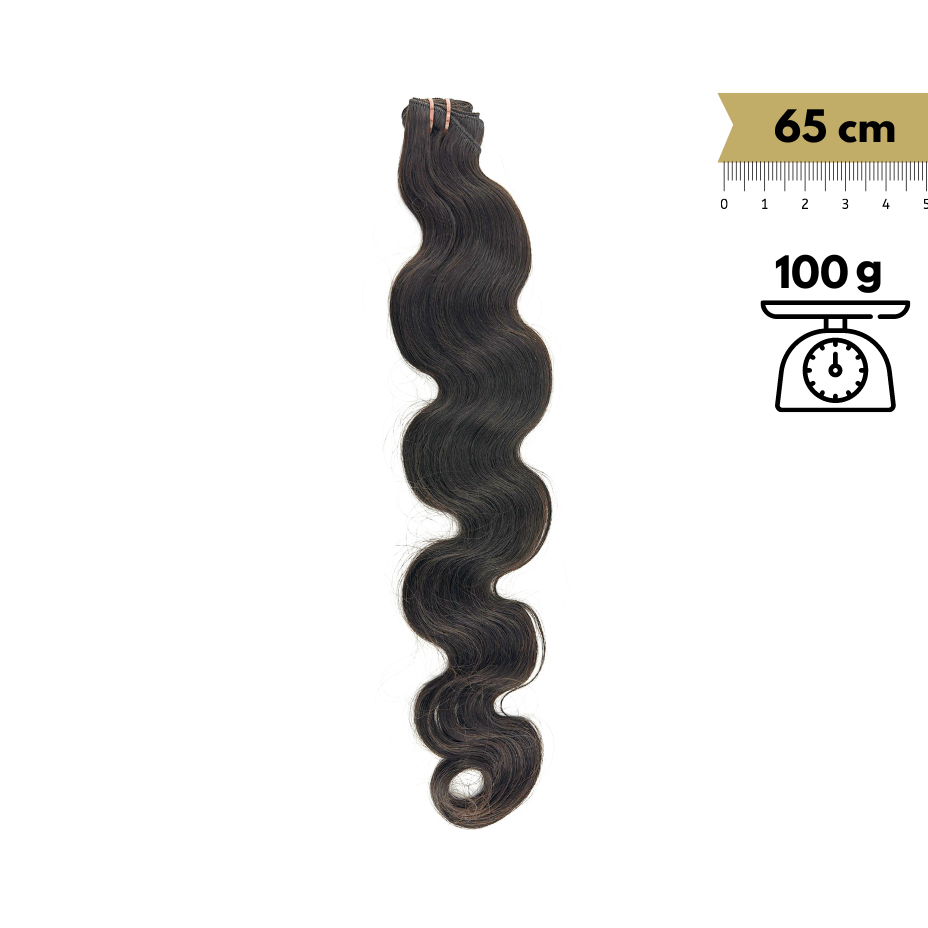 Pelo Cosido Ondulado Remy Virgin 26 Pulgada 65 cm