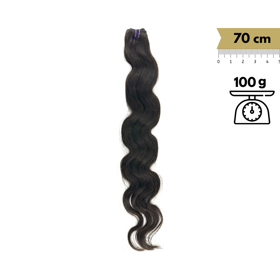 Pelo Cosido Ondulado Remy Virgin 28 Pulgada 70 cm