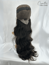 Peluca de Cabello Virgen Ondulado 28” – HD Lace Frontal, Pre-Estilizada, Sin Pegamento, Densidad 200%+, Natural