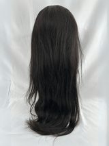 Peluca de Cabello Virgen Liso Natural 28” – HD Lace Frontal, Pre-Estilizada, Sin Pegamento, Densidad 200%+, Brillo Natural