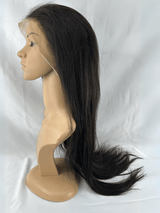 Peluca de Cabello Virgen Liso Natural 28” – HD Lace Frontal, Pre-Estilizada, Sin Pegamento, Densidad 200%+, Brillo Natural
