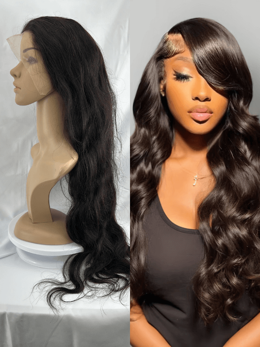 Peluca de Cabello Virgen Ondulado 28” – HD Lace Frontal, Pre-Estilizada, Sin Pegamento, Densidad 200%+, Natural - Cosmetics Afro Latino