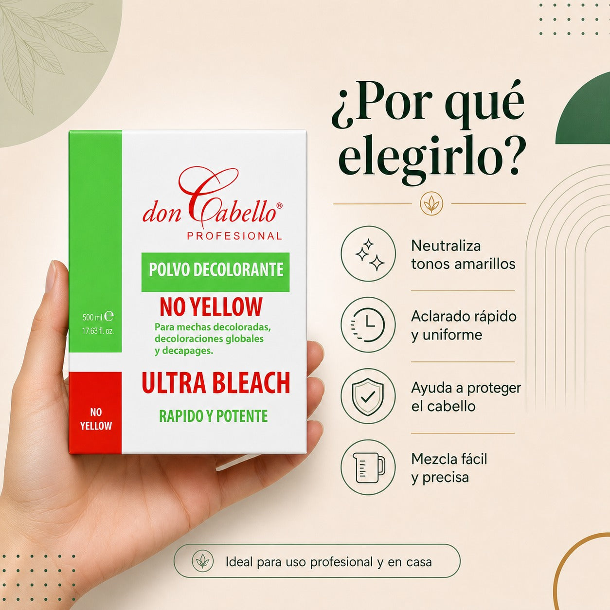 Don Cabello - Bleaching Powder - No Yellow - Ultra Bleach - 500 Ml