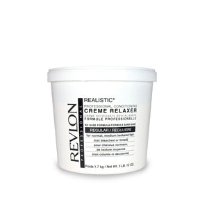 Revlon - Realistic No-Base Conditioning Creme - Relaxer - Regular - 1.7kg - 60oz - Cosmetics Afro Latino