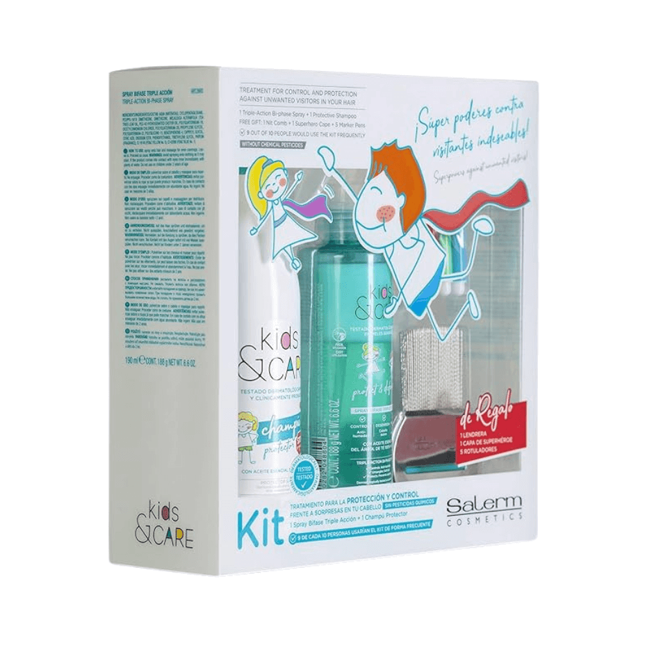 Salerm - Pack Champú - Bifase Kids & Care - Tratamiento Para La Protección Y Control