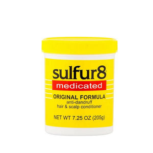 Sulfur-8 - medicated - Original Formula -  Hair and Scalp - Conditioner - 7.25 Ounce - 205gm - Cosmetics Afro Latino