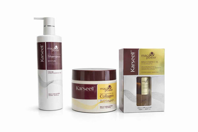 Karseell Maca Power Essence Moisturizing Repair Set (Mask 500ml + Oil50ml + SH500ml)3.1PACK
