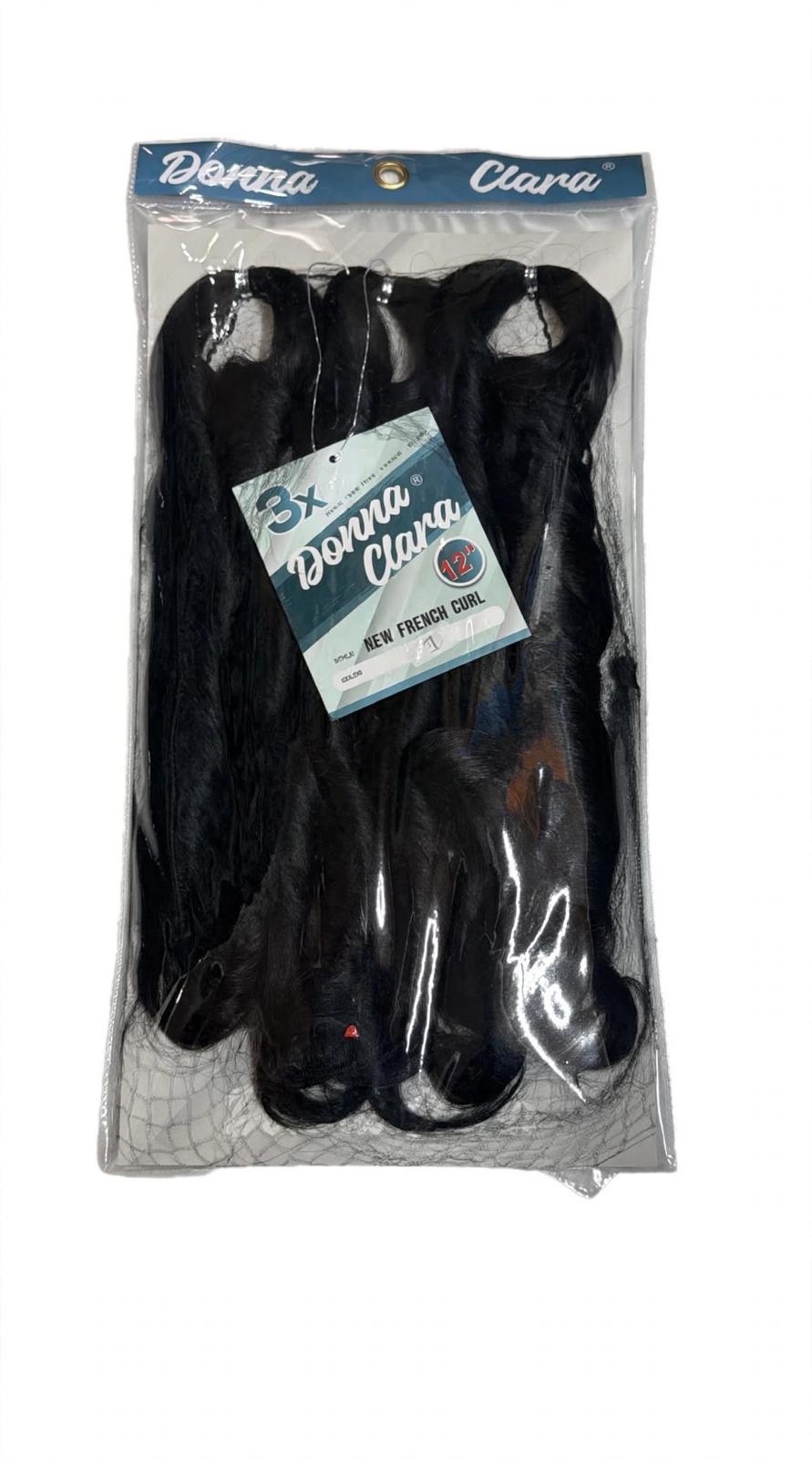 NEW FRENCH CURL 12"X3 COLOR  1   NEGRO