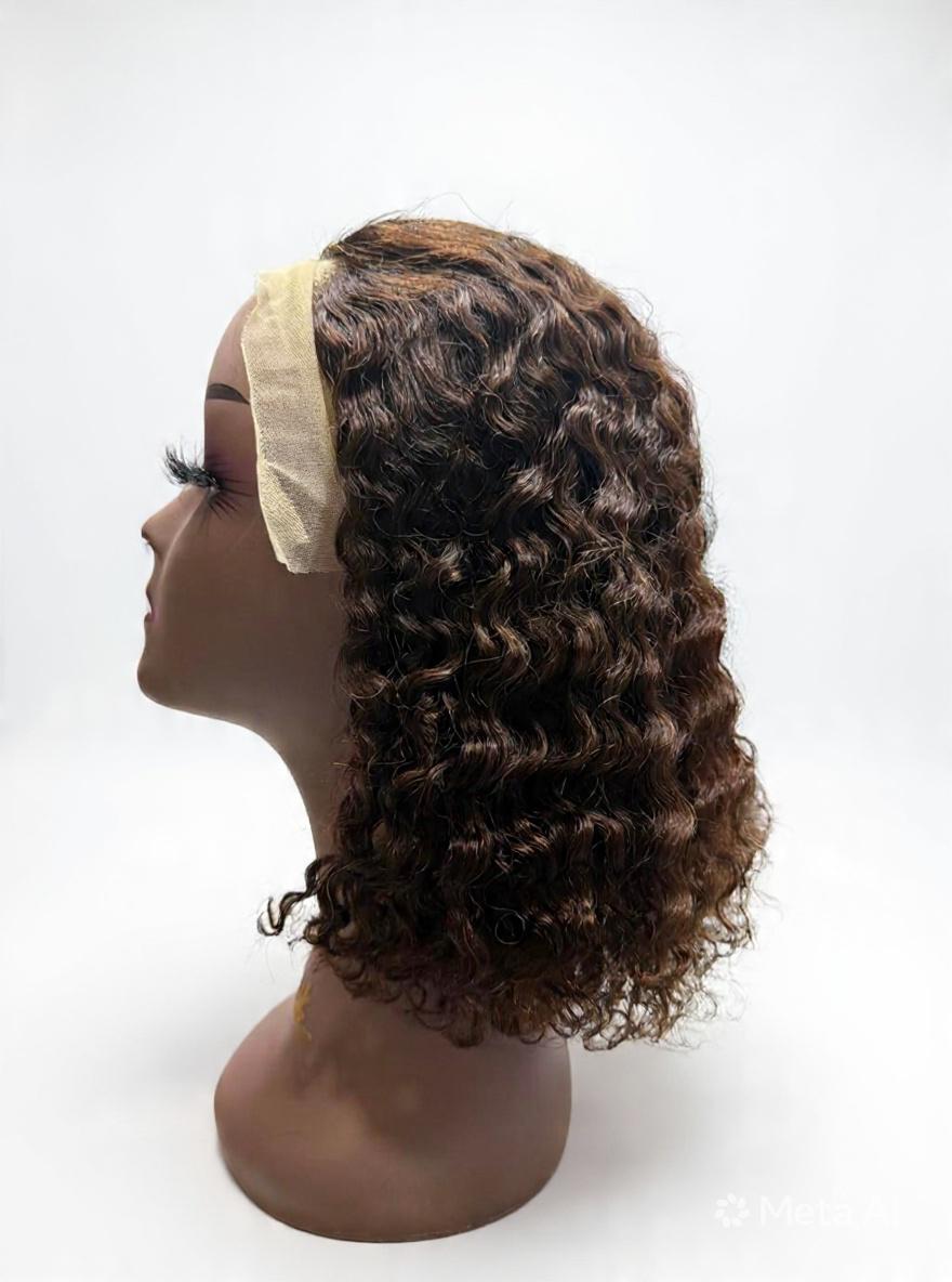 Peluca Deep Wave 12"natural Rizado