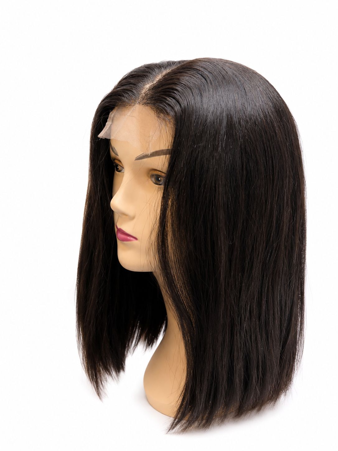 PELUCA BOBO LISO  14" CASTAÑAS  OSCURO